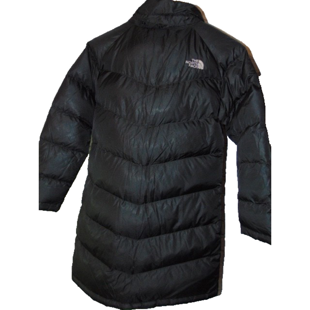 The North Face 550 Down Puffer Long Jacket Black Girls Medium‎ 10/12